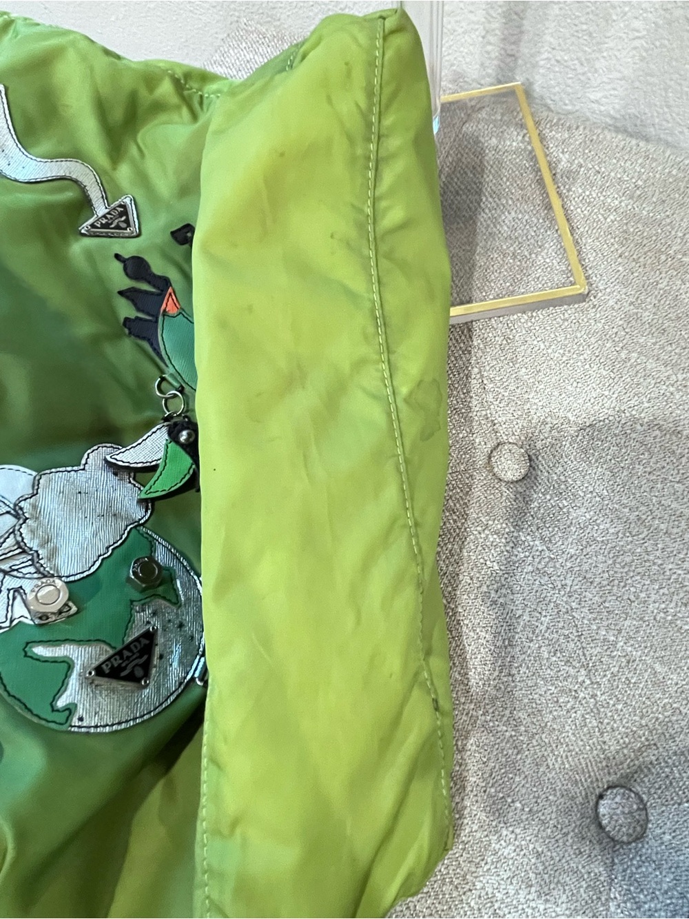 PRADA TESSUTO ROBOT TOTE BAG. - Picture 12 of 16
